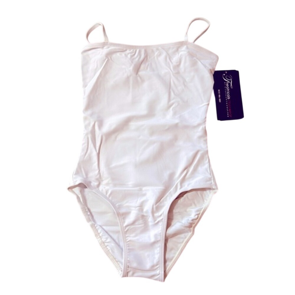 Theatricals Dancewear Solutions dance CS camisole WHITE‎ Leotard ballet NWT cami